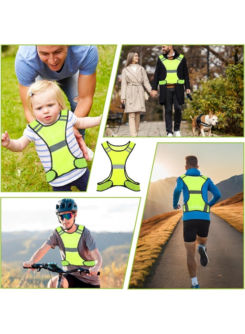 FAYET Reflective Running Vest, High Visibility Safety Vest with Large Pockets for Night Running, Cycling, and Outdoor Activities - Image 4